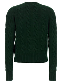 Polo Ralph Lauren Braided Cardigan Green