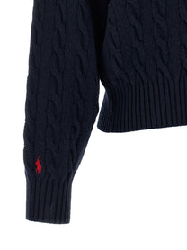 Polo Ralph Lauren Braided Cardigan Blue