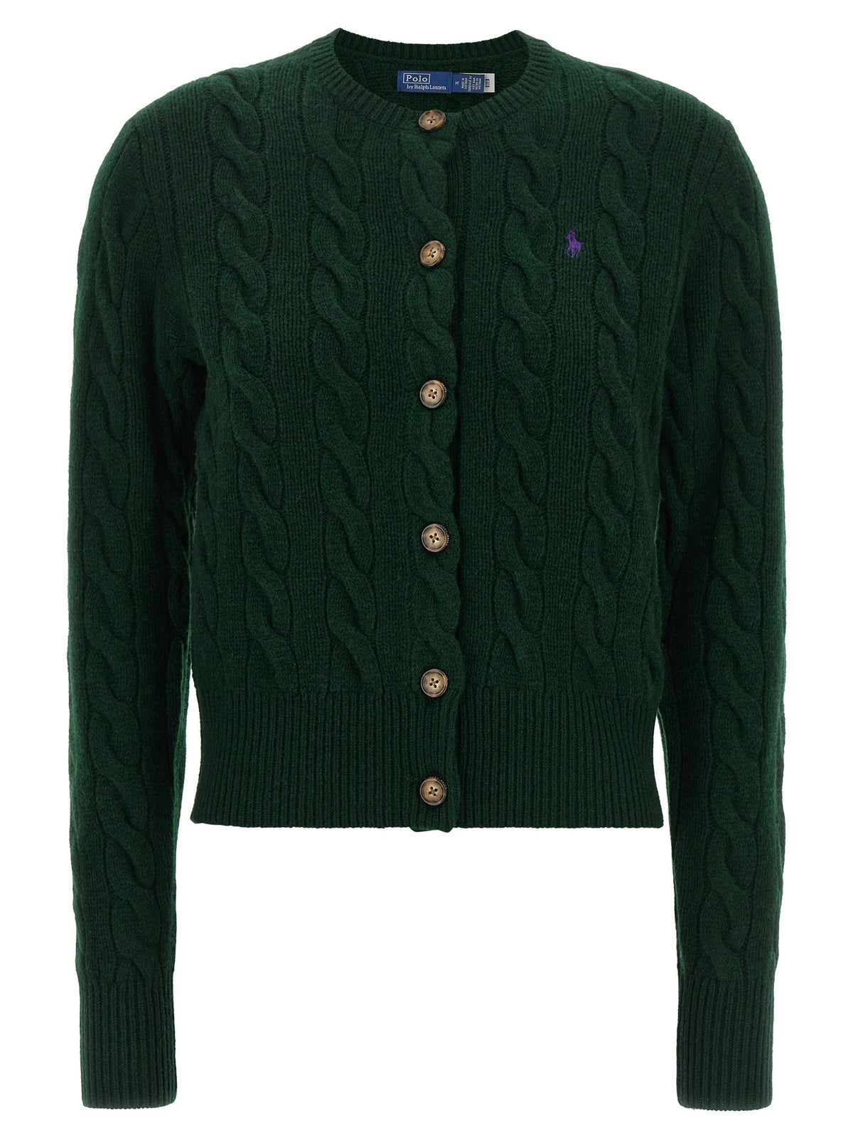 Polo Ralph Lauren Braided Cardigan Green