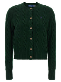 Polo Ralph Lauren Braided Cardigan Green