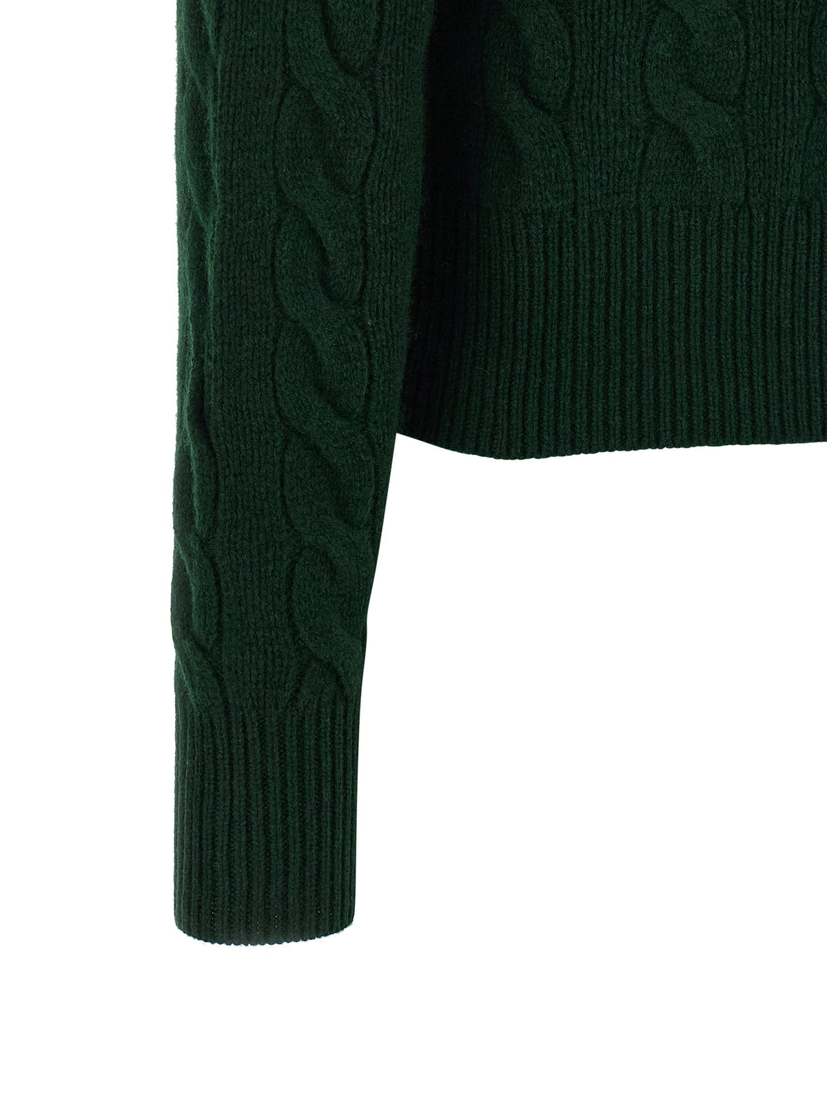 Polo Ralph Lauren Braided Cardigan Green