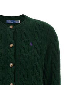 Polo Ralph Lauren Braided Cardigan Green