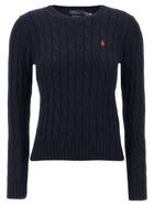 Polo Ralph Lauren Braided Cotton Sweater Blue