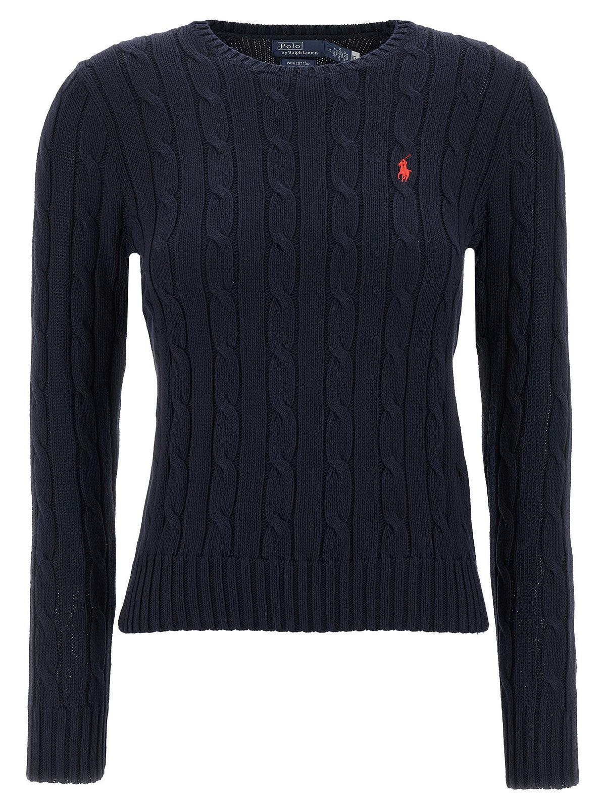Polo Ralph Lauren Braided Cotton Sweater Blue