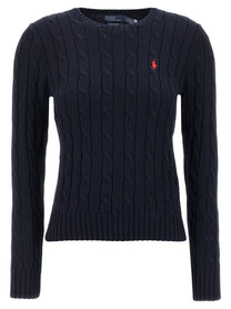 Polo Ralph Lauren Braided Cotton Sweater Blue