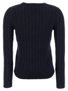 Polo Ralph Lauren Braided Cotton Sweater Blue