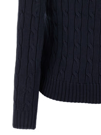 Polo Ralph Lauren Braided Cotton Sweater Blue