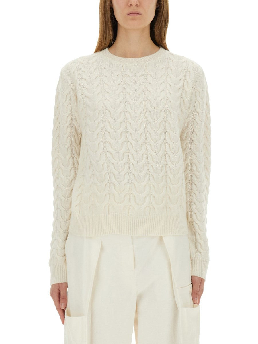 Max Mara Women's Braided Knit Aramis White