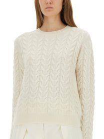 Max Mara Women's Braided Knit Aramis White