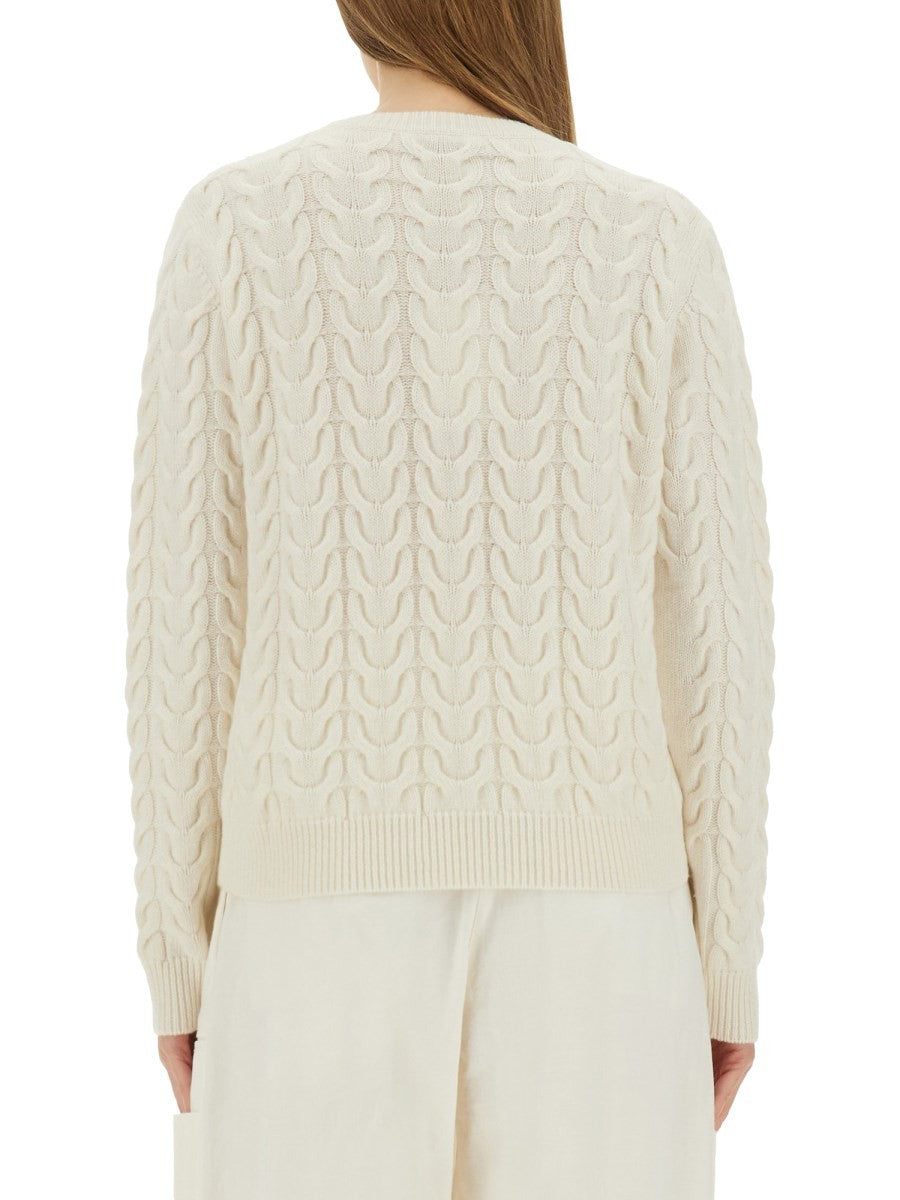 Max Mara Women's Braided Knit Aramis White