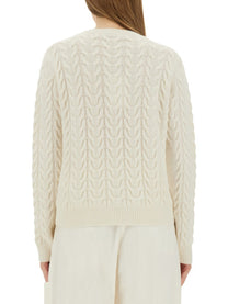 Max Mara Women's Braided Knit Aramis White