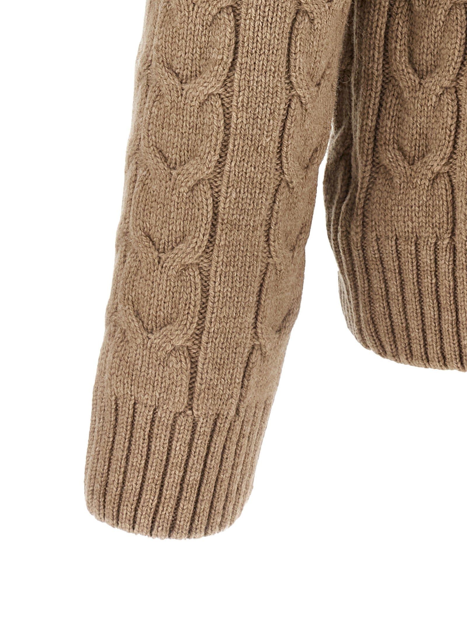 Zanone Braided Knit Knuckler Beige