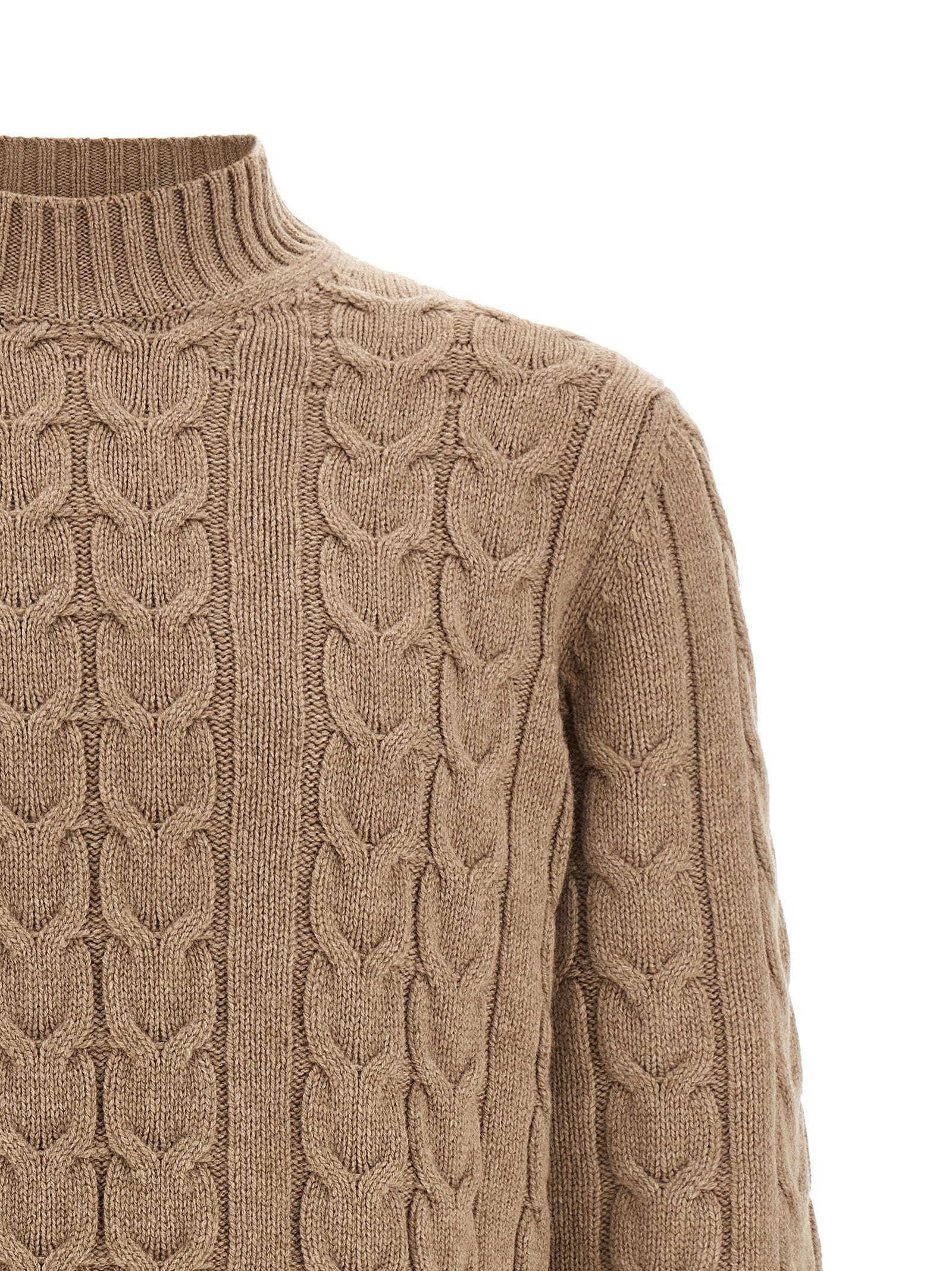 Zanone Braided Knit Knuckler Beige