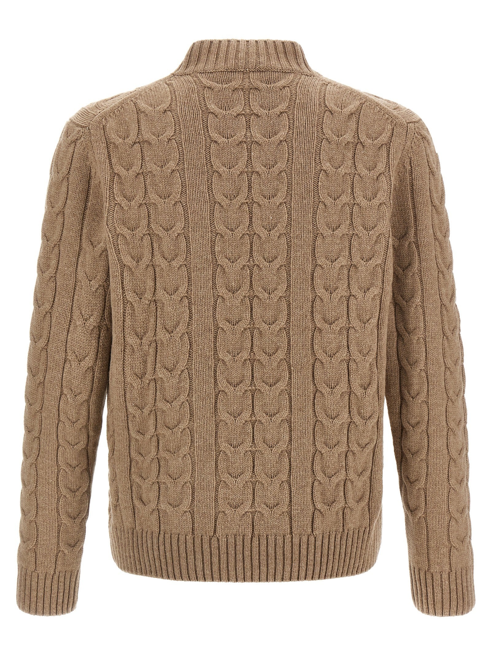 Zanone Braided Knit Knuckler Beige