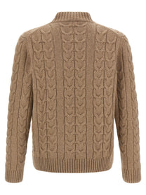 Zanone Braided Knit Knuckler Beige