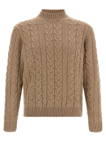 Zanone Braided Knit Knuckler Beige
