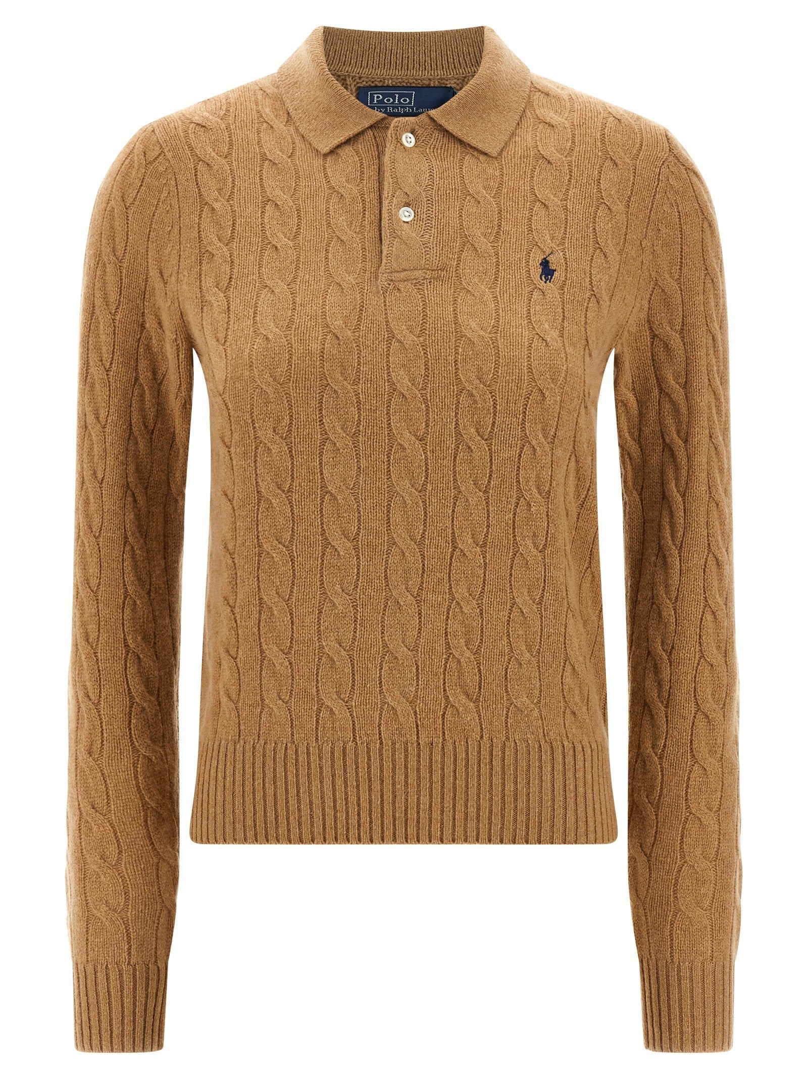 Polo Ralph Lauren Braided Polo Shirt Beige
