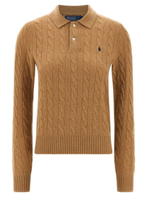 Polo Ralph Lauren Braided Polo Shirt Beige
