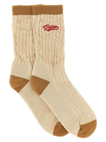 Golden Goose Braided Socks Beige
