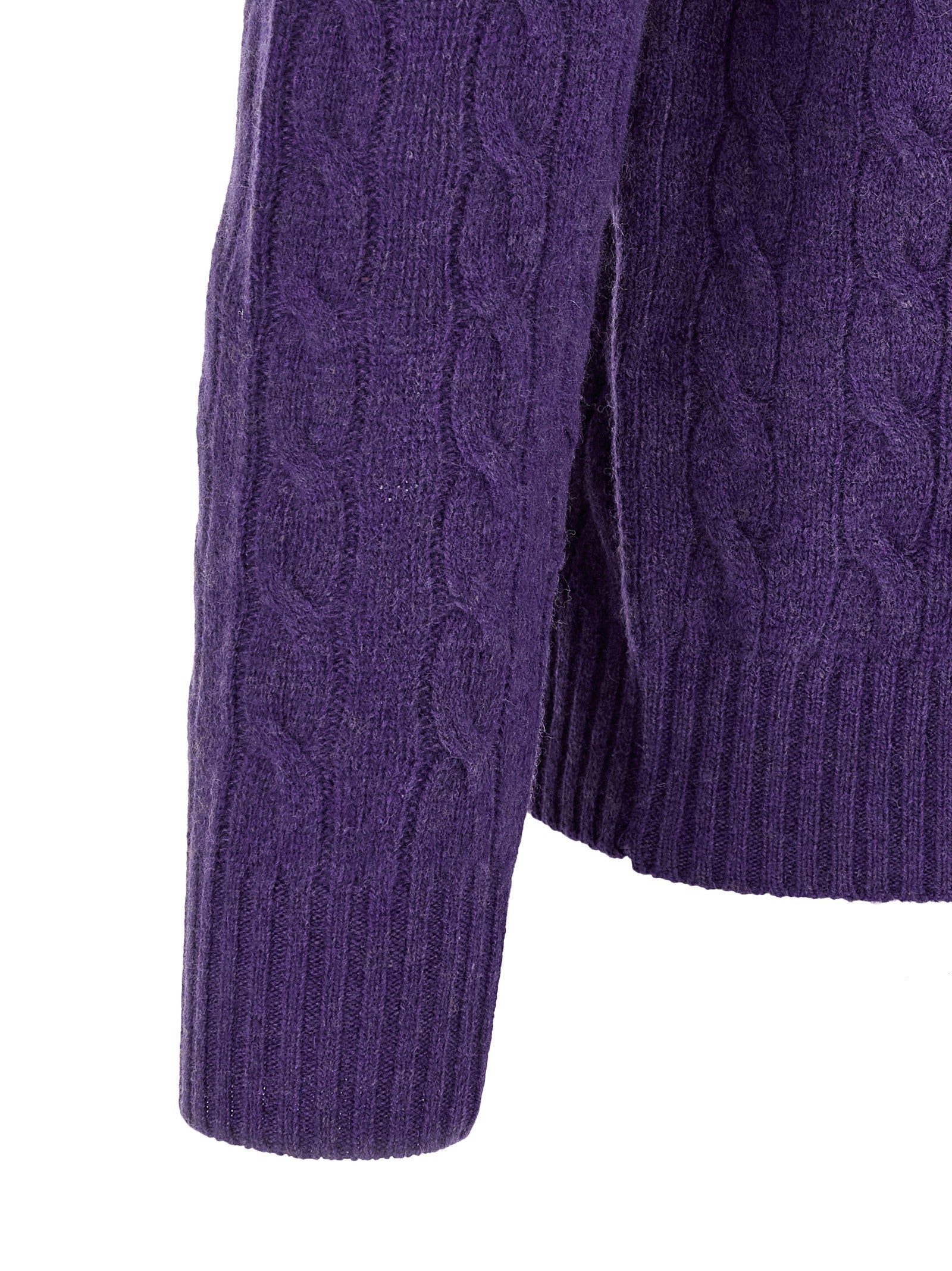 Polo Ralph Lauren Braided Sweater Purple