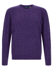 Polo Ralph Lauren Braided Sweater Purple