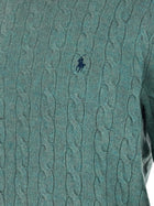 Polo Ralph Lauren Men's Braided Sweater Green, view 5
