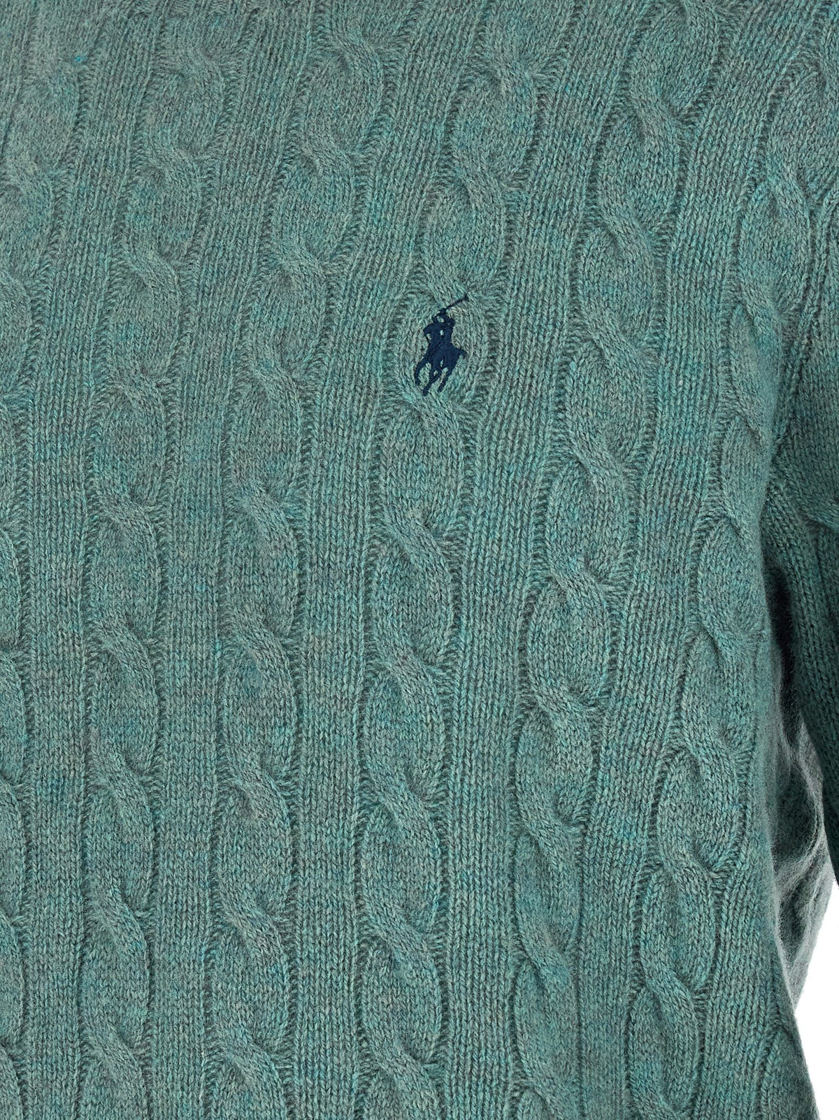 Polo Ralph Lauren Men's Wool and Cashmere Cable Knit Sweater Blue