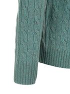 Polo Ralph Lauren Men's Braided Sweater Green, view 4