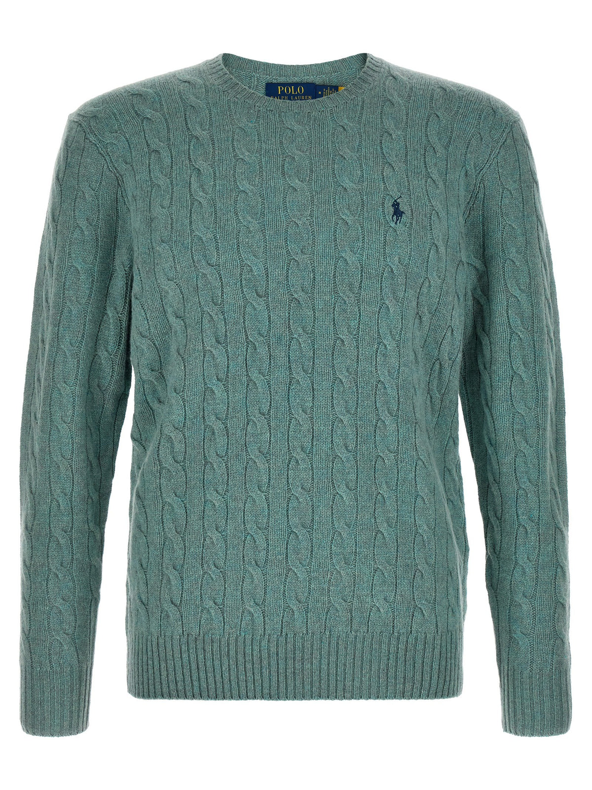 Polo Ralph Lauren Men's Wool and Cashmere Cable Knit Sweater Blue