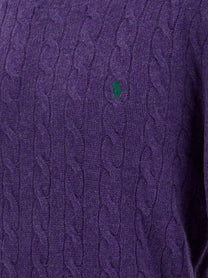 Polo Ralph Lauren Braided Sweater Purple