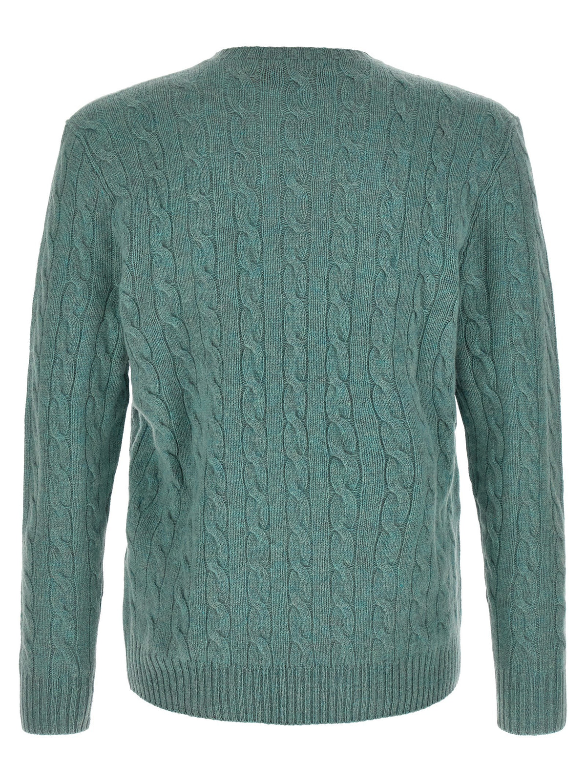 Polo Ralph Lauren Men's Wool and Cashmere Cable Knit Sweater Blue
