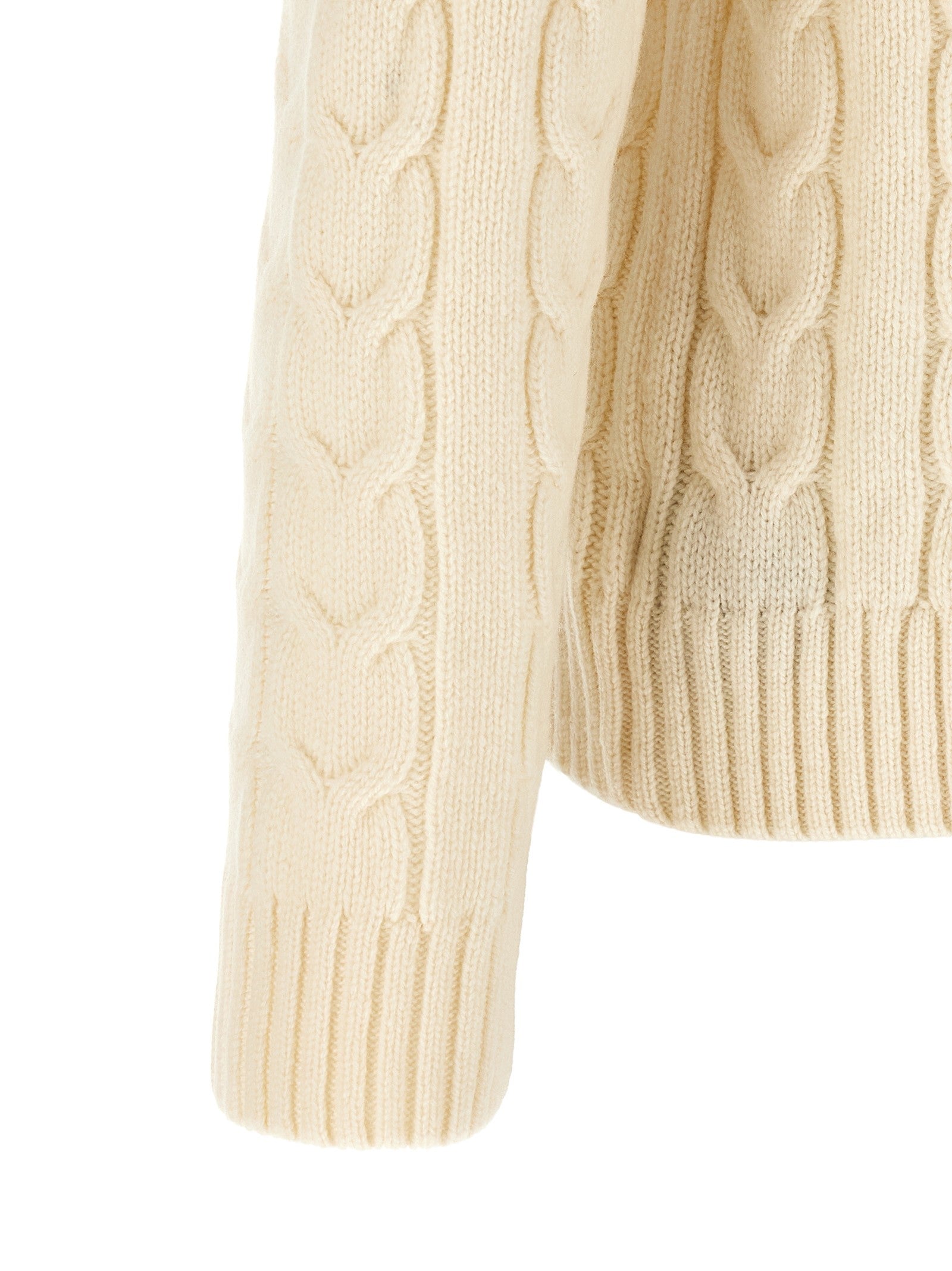 Zanone Braided Turtleneck Sweater White