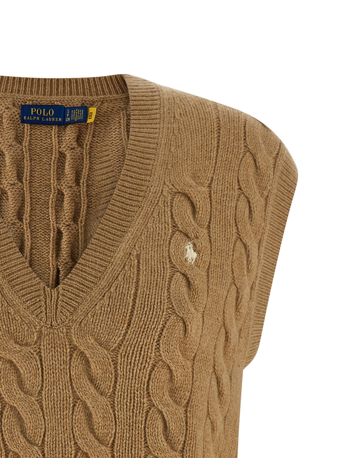 Polo Ralph Lauren Braided Vest Beige