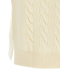 Polo Ralph Lauren Braided Vest White