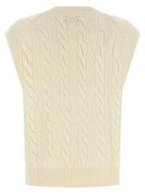 Polo Ralph Lauren Braided Vest White