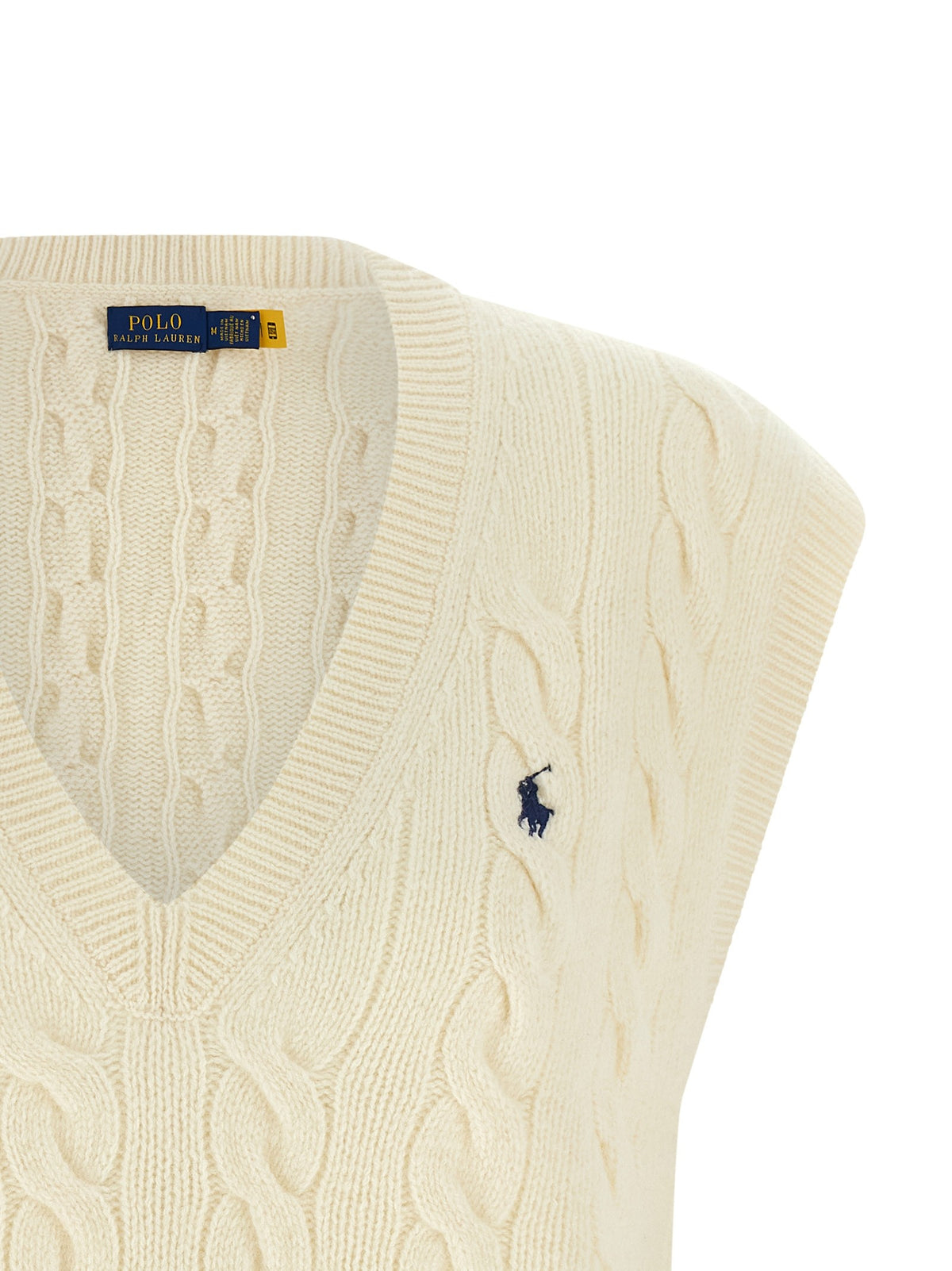 Polo Ralph Lauren Braided Vest White