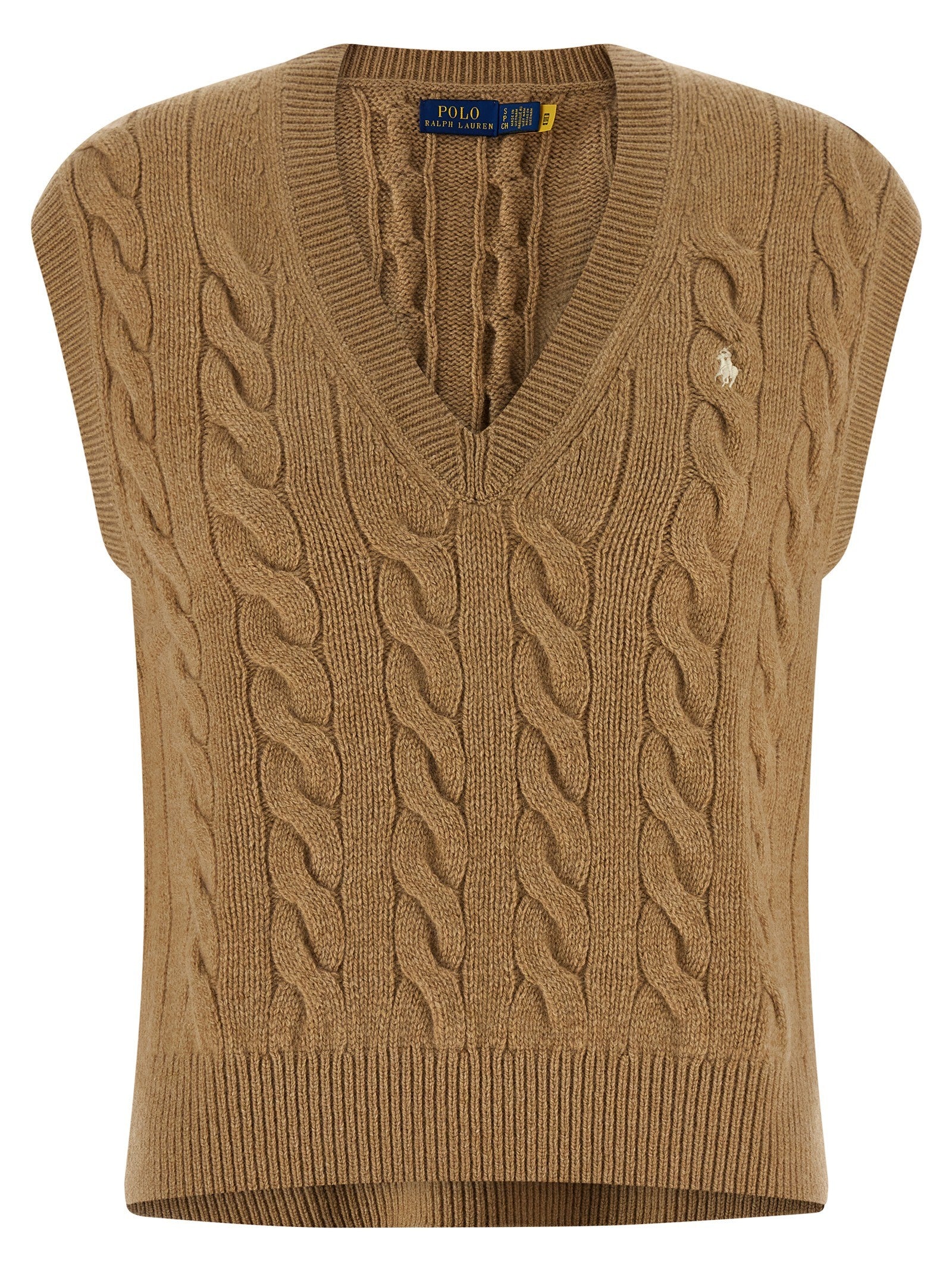 Polo Ralph Lauren Braided Vest Beige