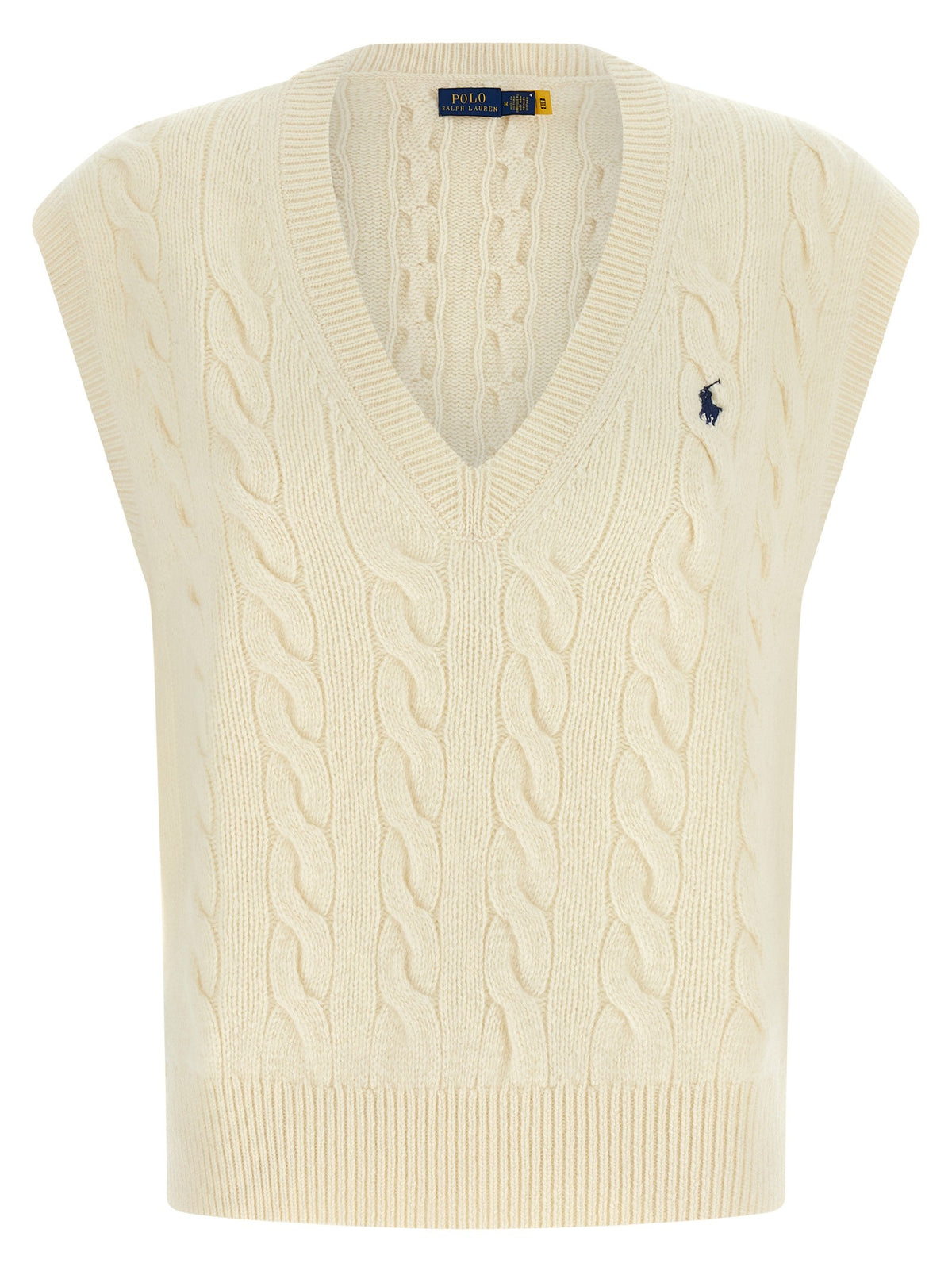 Polo Ralph Lauren Braided Vest White