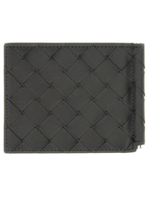 Bottega Veneta Men's Braided Wallet Black