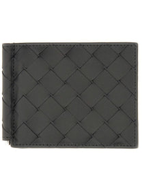 Bottega Veneta Men's Braided Wallet Black