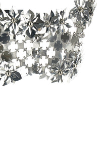 Rabanne Bralette Top Silver