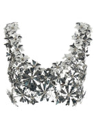 Rabanne Bralette Top Silver