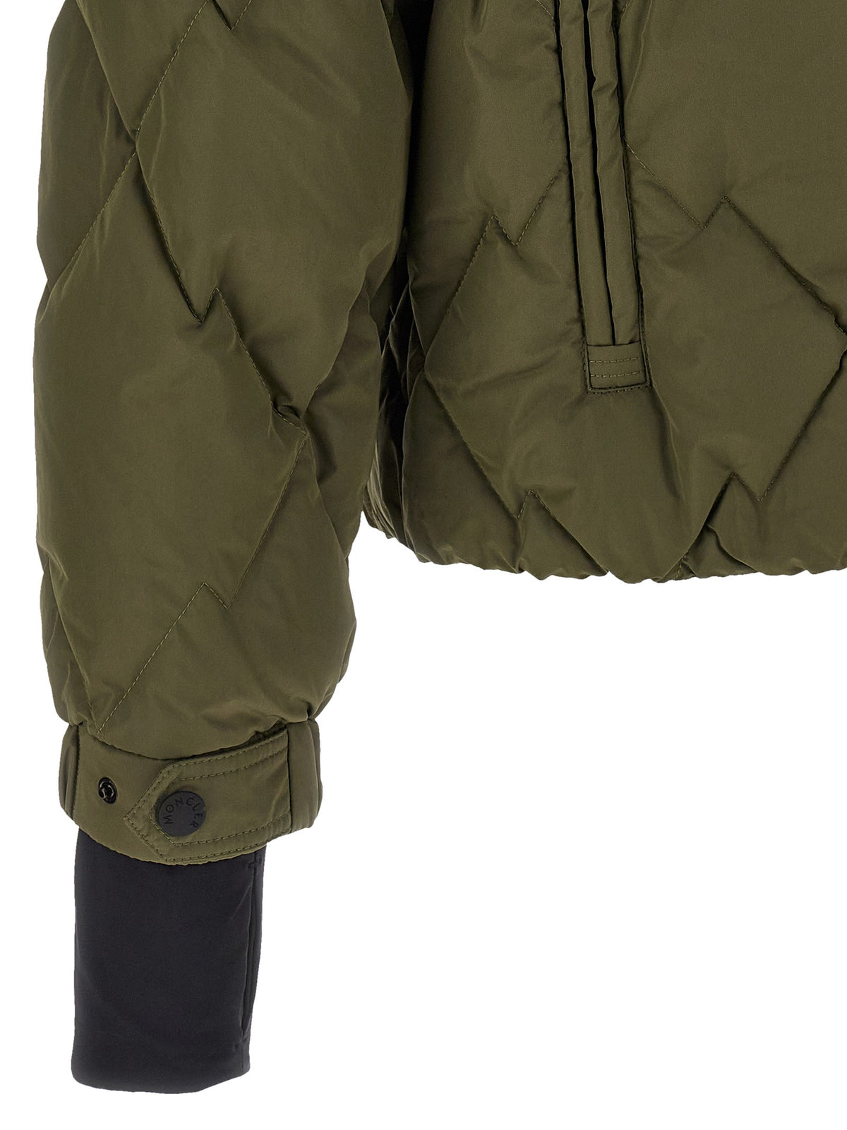 Moncler Grenoble Bramans Down Jacket Green, view 5
