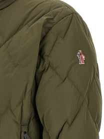 Moncler Grenoble Bramans Down Jacket Green, view 4