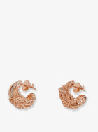 Bottega Veneta Women's Brass Earrings White, view 2