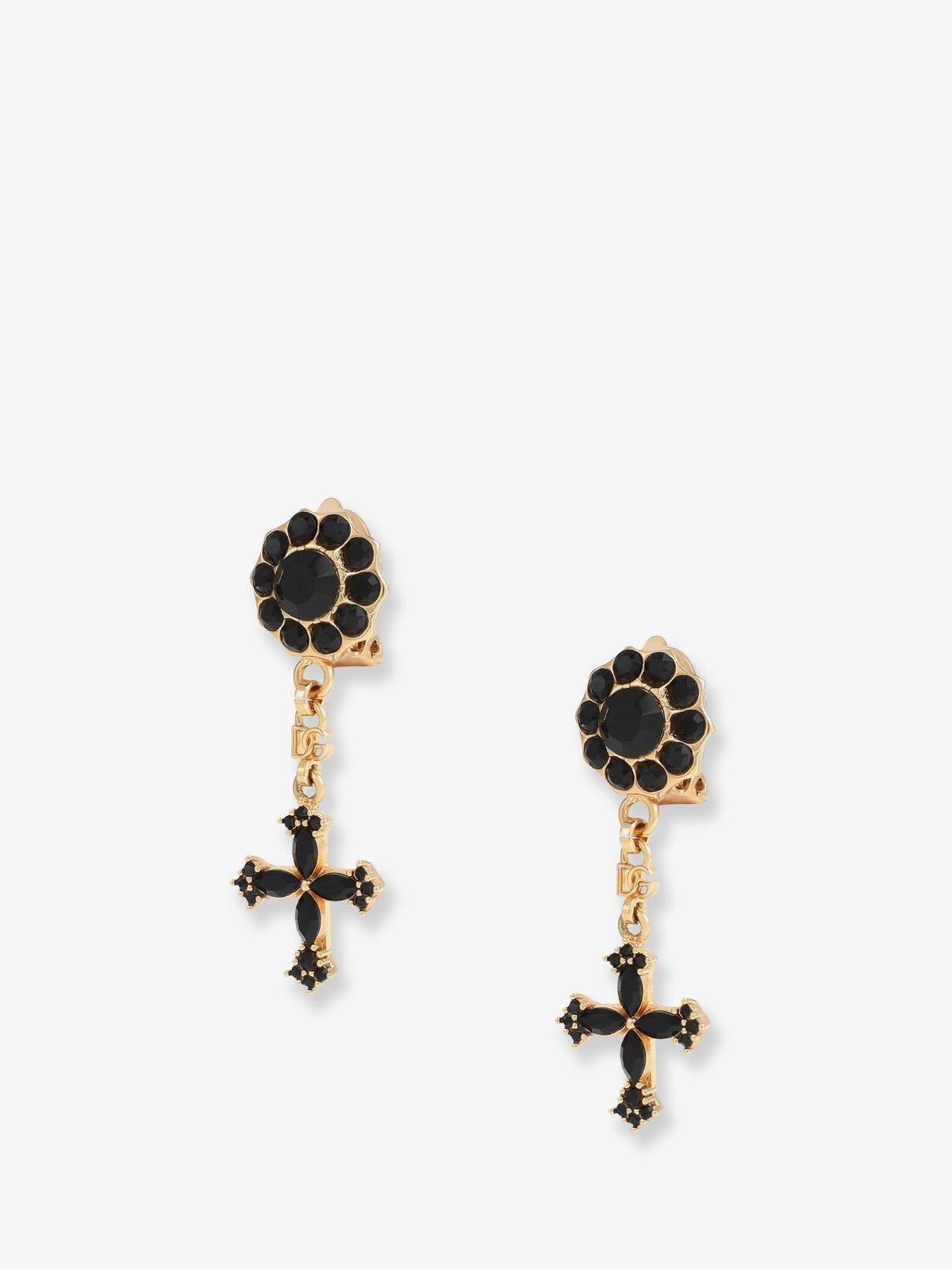 Dolce &amp; Gabbana Women's Brass Earrings Black