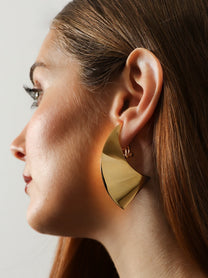 ALAÏA Women's Brass Earrings Gold