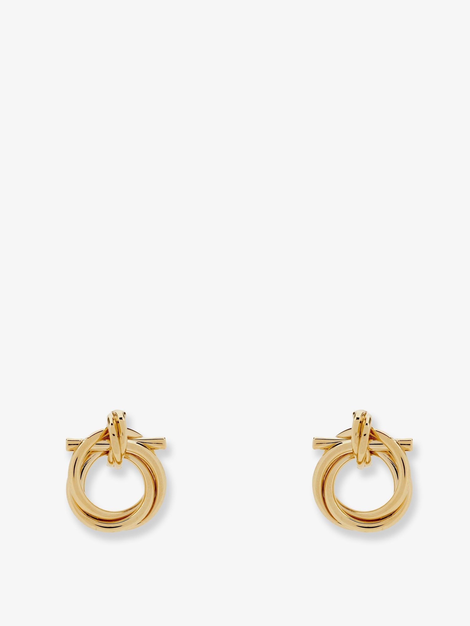 Ferragamo Women's Brass Earrings Gold