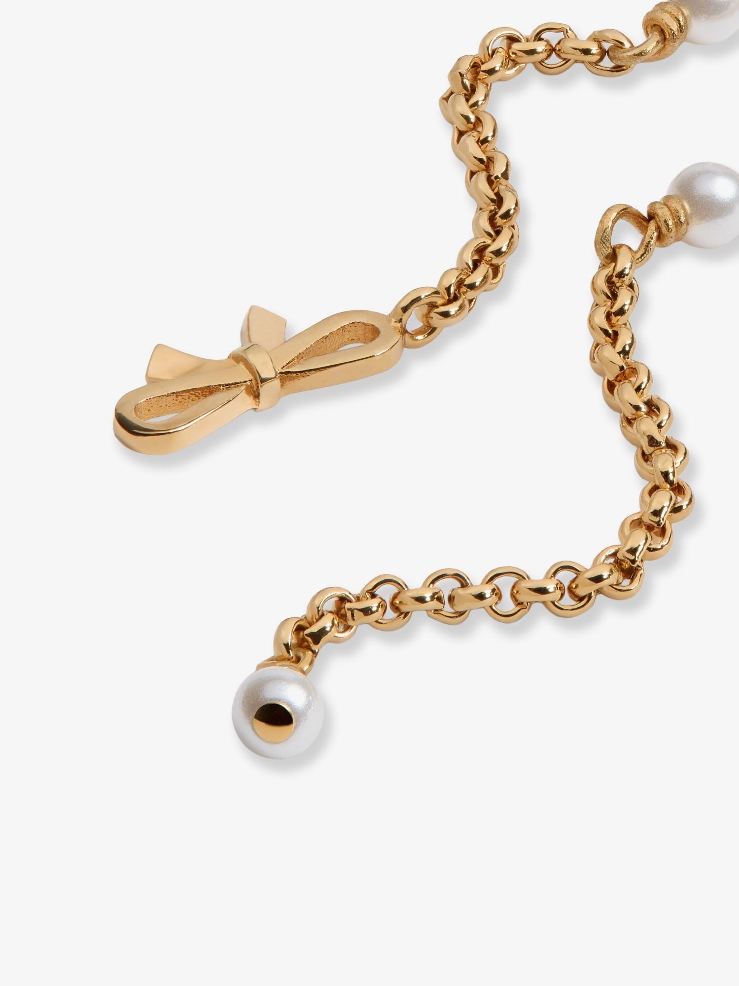 Dior Women's Brass Earrings White