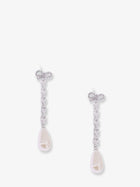 self-portrait Women's Brass Earrings Silver, view 2